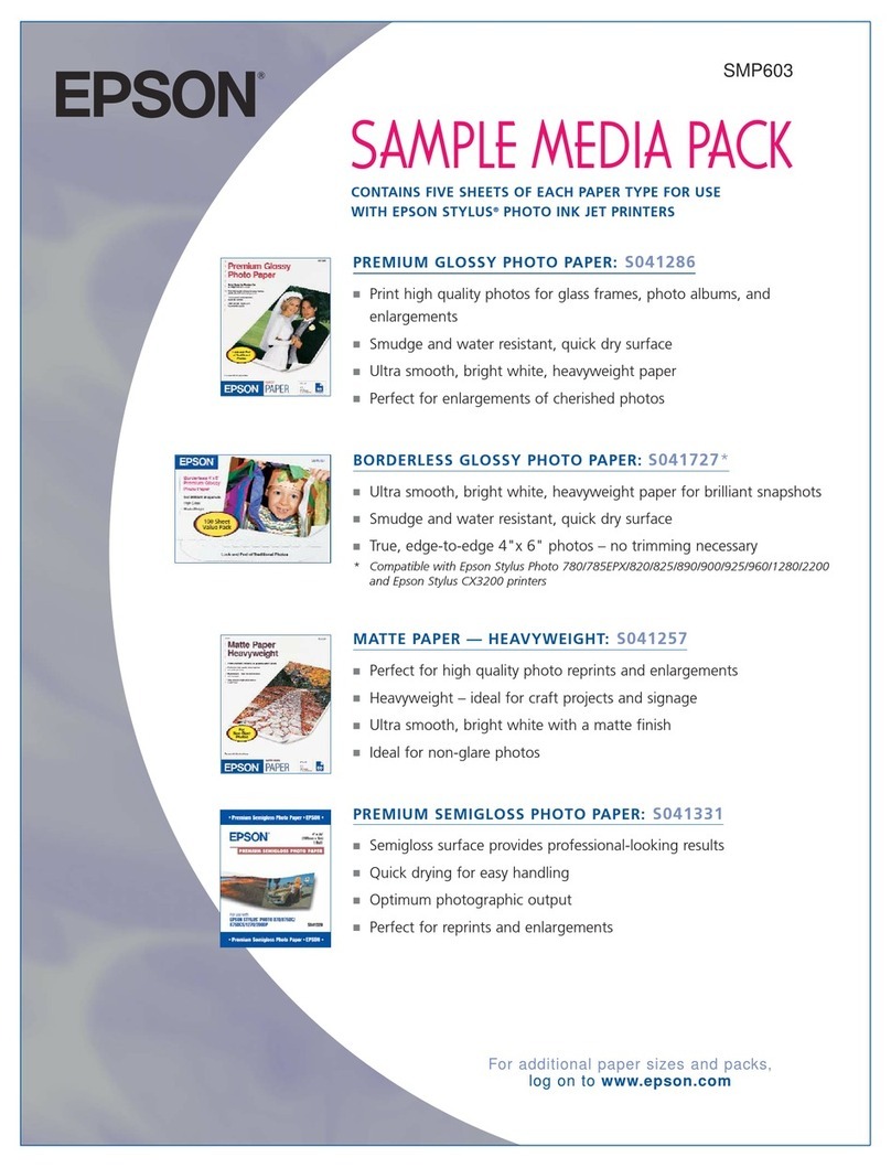 Epson Stylus SMP603 User manual