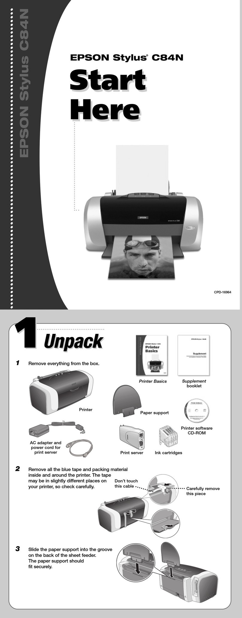 Epson Stylus C84N Instruction Manual
