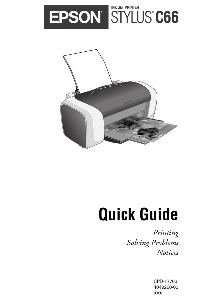 Epson Stylus C66 User manual