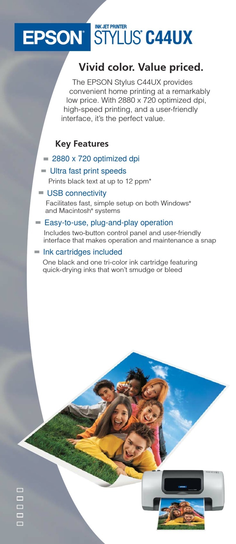 Epson Stylus C44UX series User manual