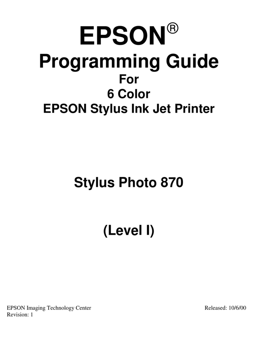 Epson Stylus PHOTO 870 Operating instructions