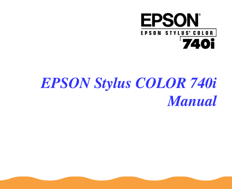 Epson Stylus Color 740i User manual