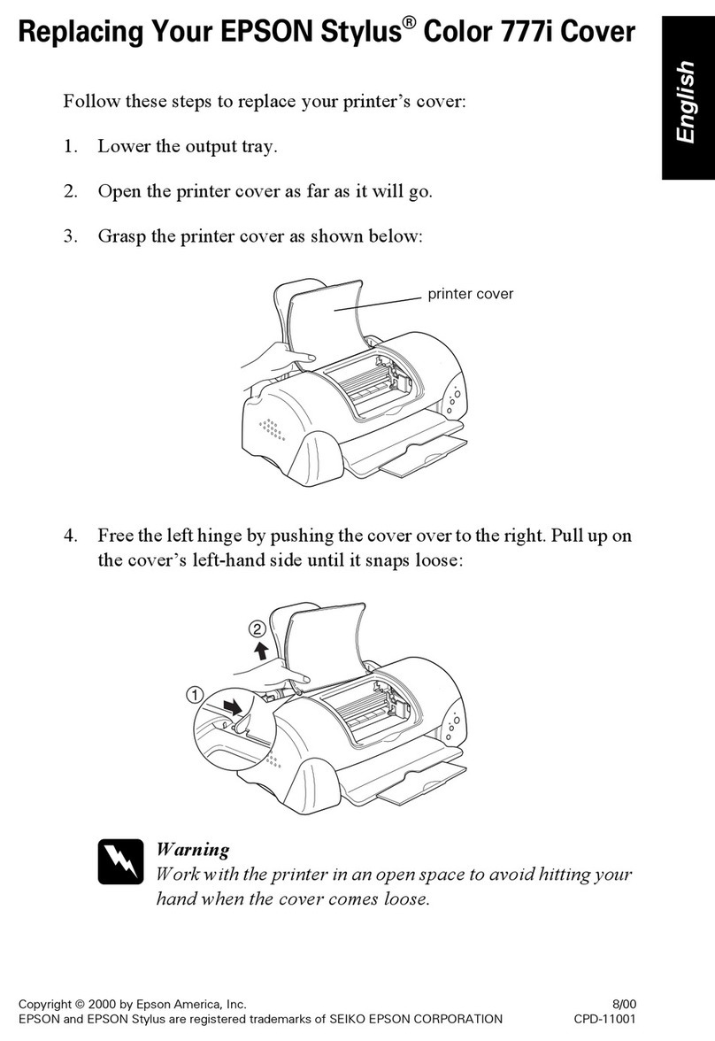 Epson STYLUS COLOR 777i User manual