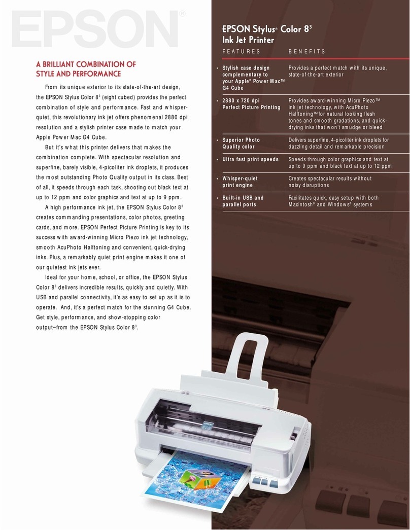 Epson Stylus Color Stylus Color 8 brochure Epson Stylus Color Stylus Color 8 brochure