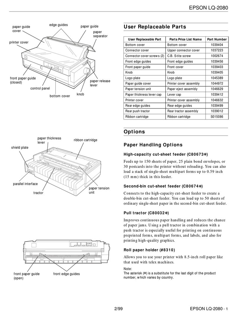 Epson 220 User manual