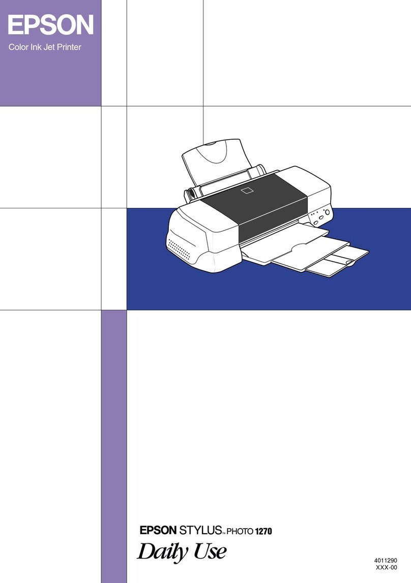 Epson Perfection 1270 User manual