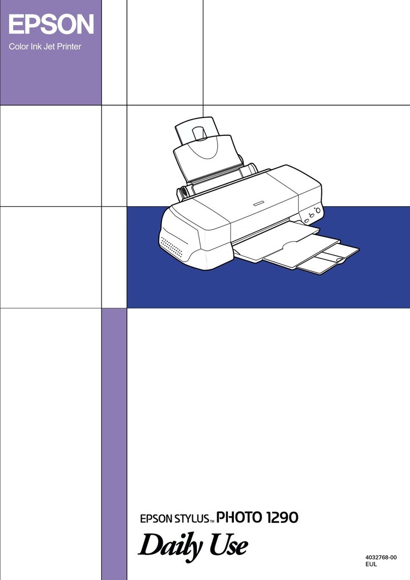 Epson Stylus PHOTO 1290 Daily use manual
