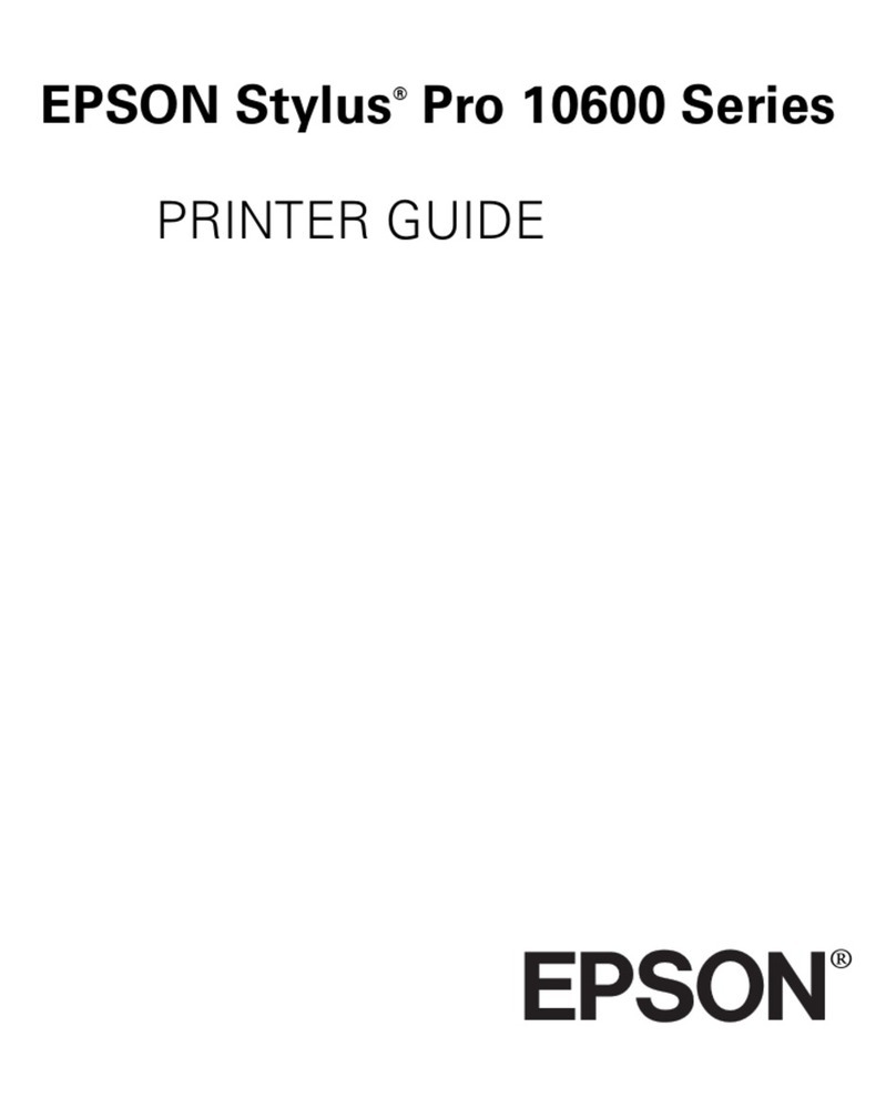 Epson 10600 - Stylus Pro Color Inkjet Printer User manual