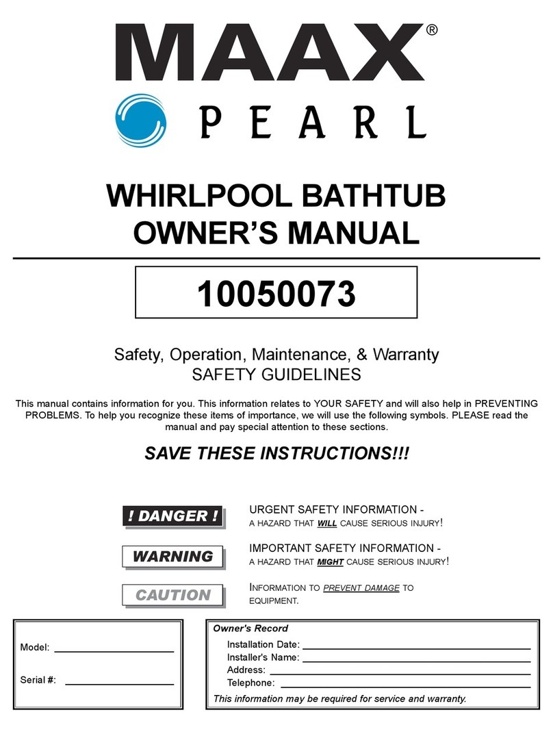 Pearl Baths 10050073 owner's manual