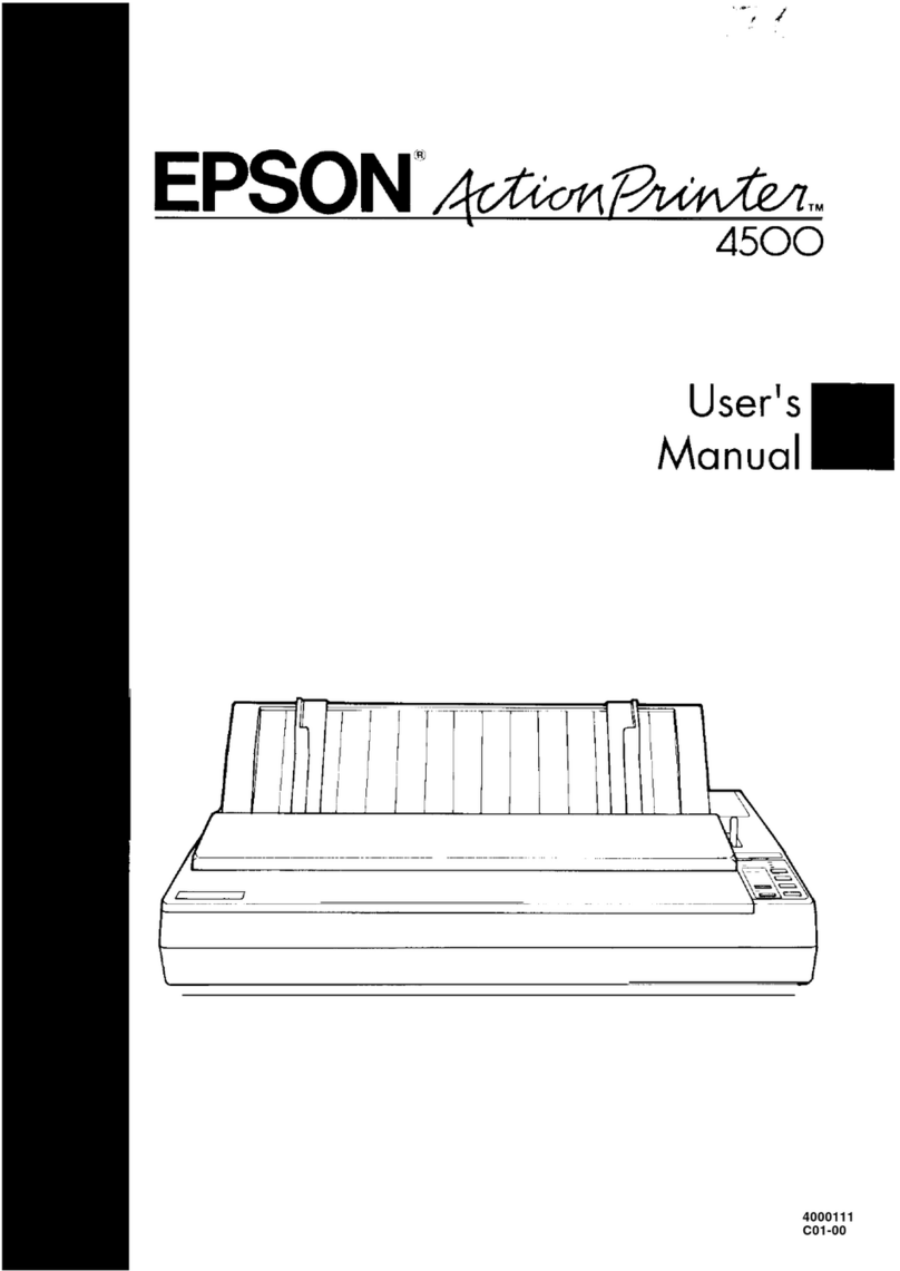 Epson ActionPrinter 4500 User manual