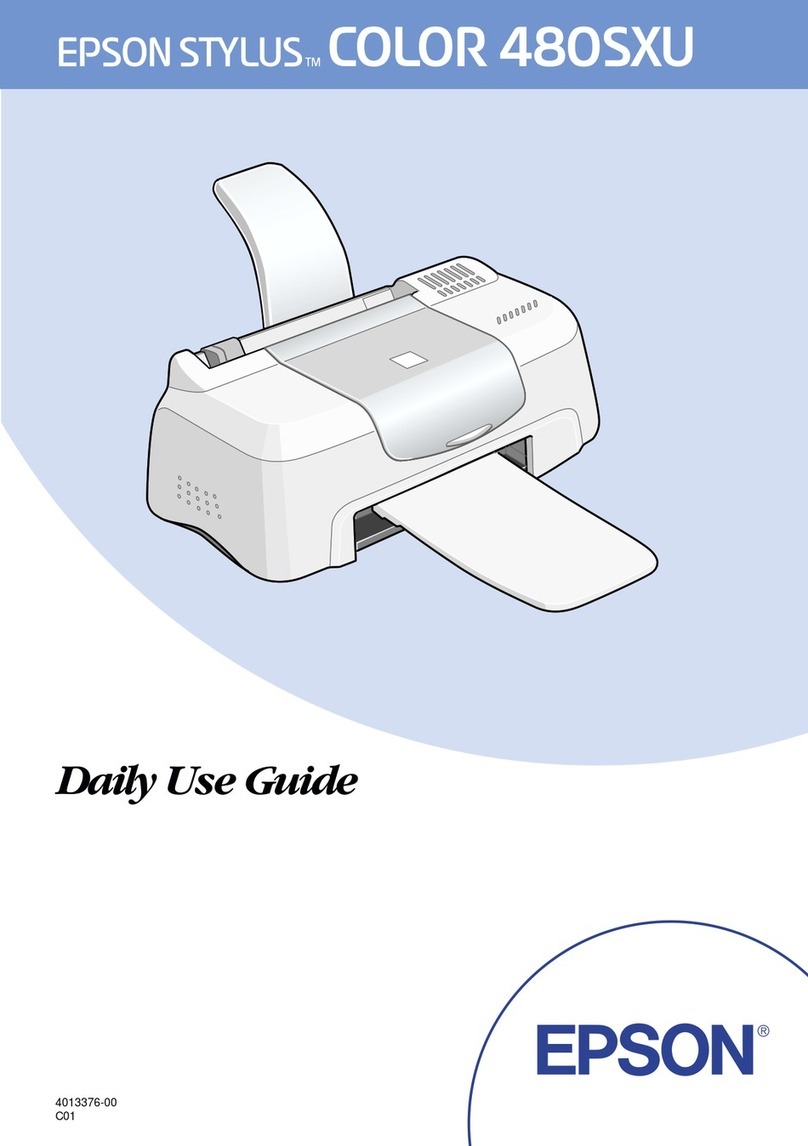 Epson Stylus Color 480SXU Operating manual