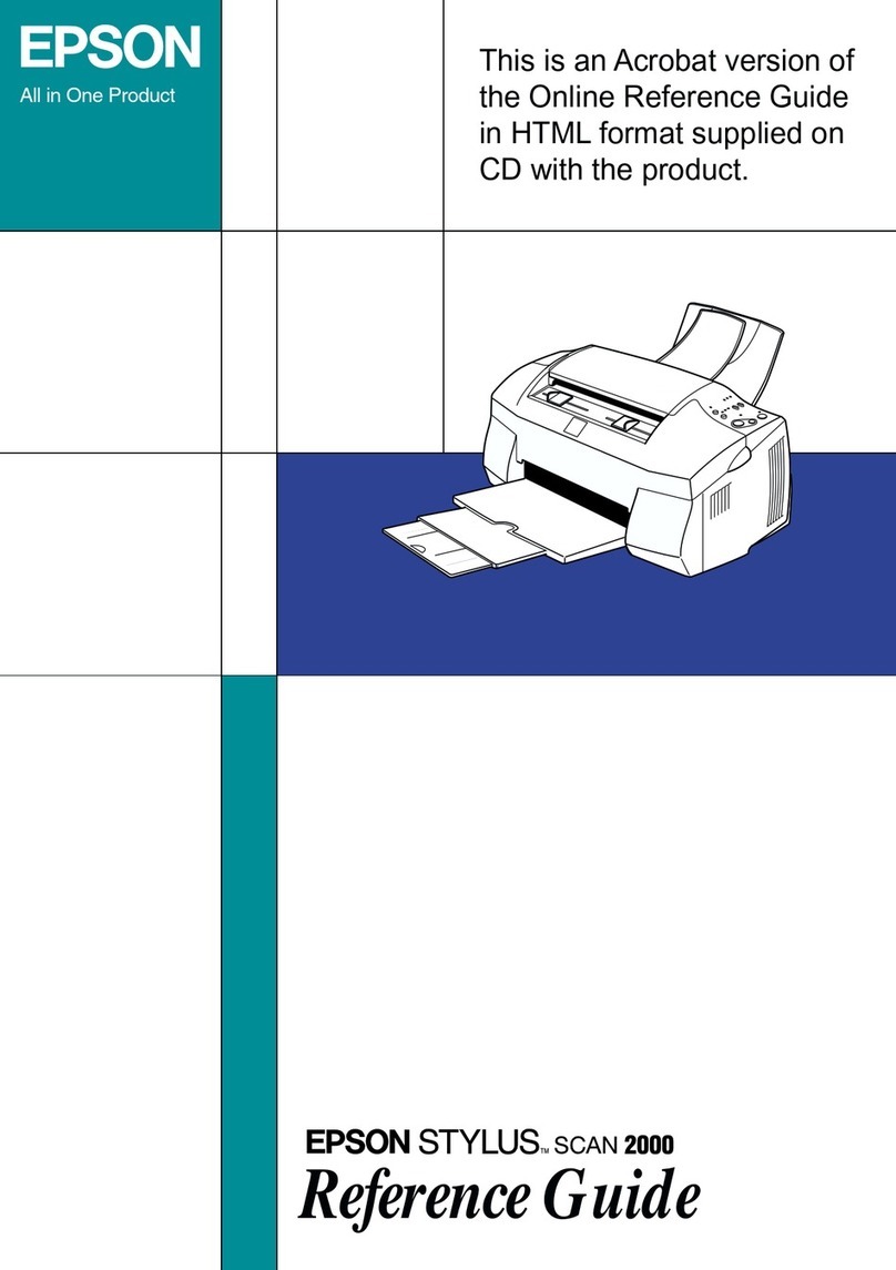Epson Stylus Scan 2000 User manual
