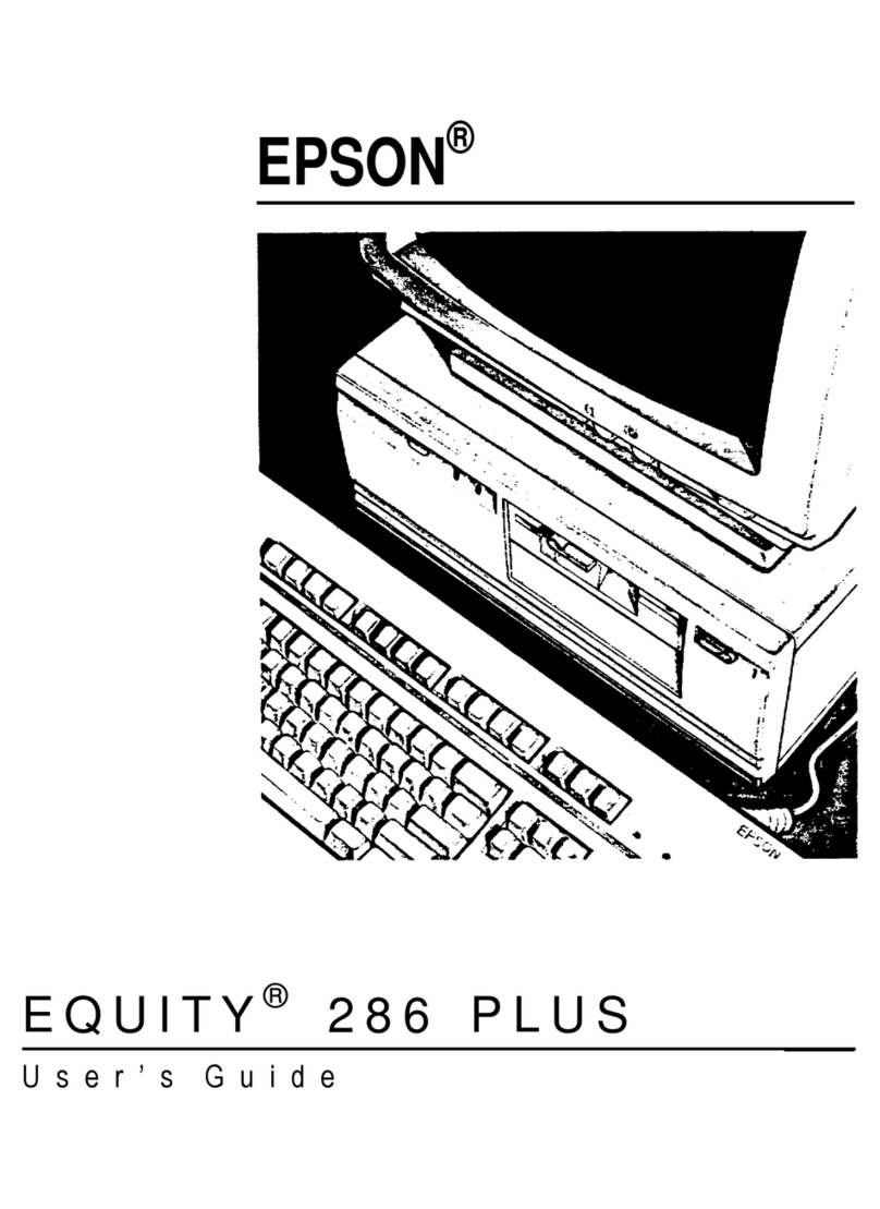 Epson Equity 286 PLUS User manual