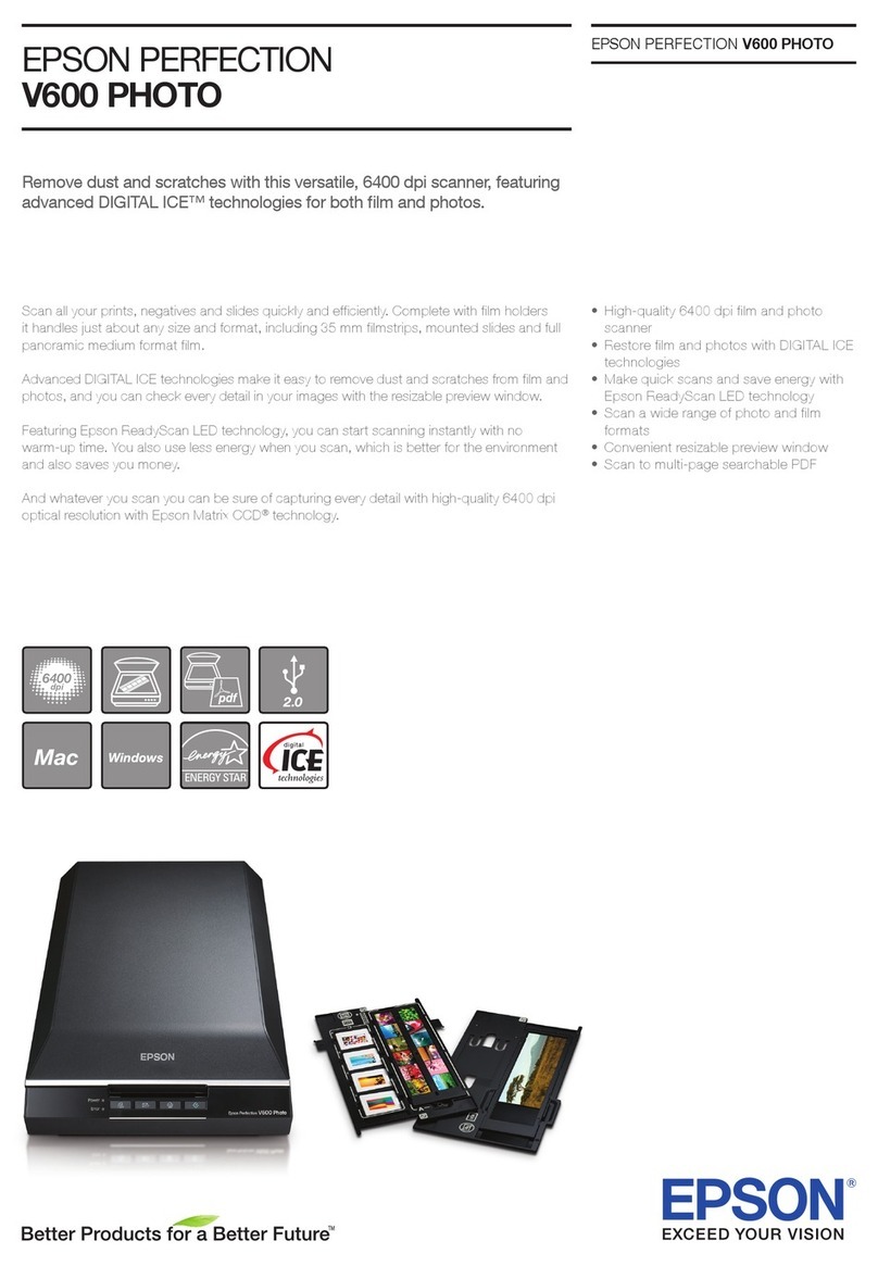 Epson Perfection V600 PHOTO User manual