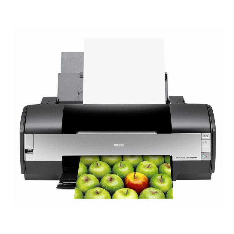 Epson 1400 - Stylus Photo Color Inkjet Printer User manual