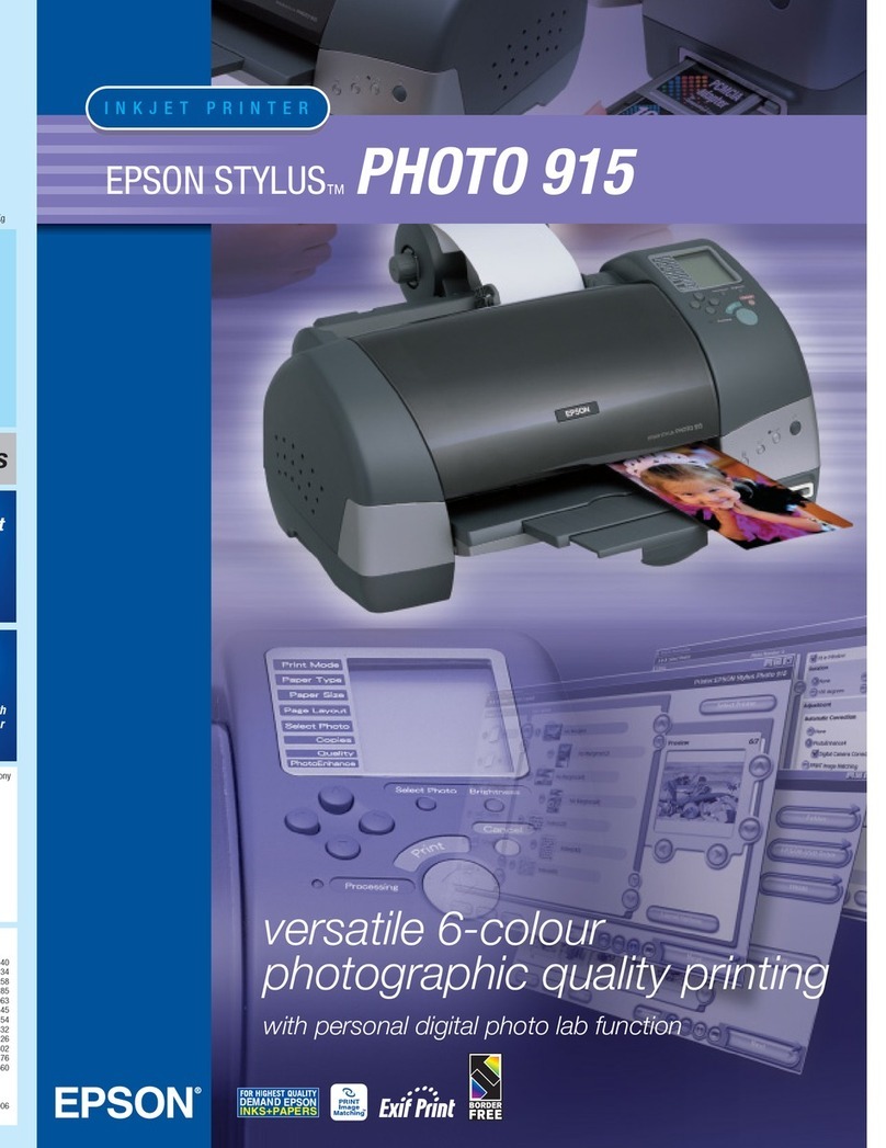 Epson STYLUS PHOTO 915 User manual