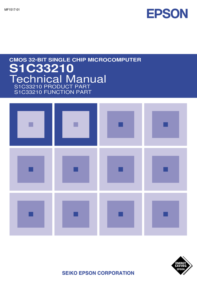 Epson S1C33210 User manual