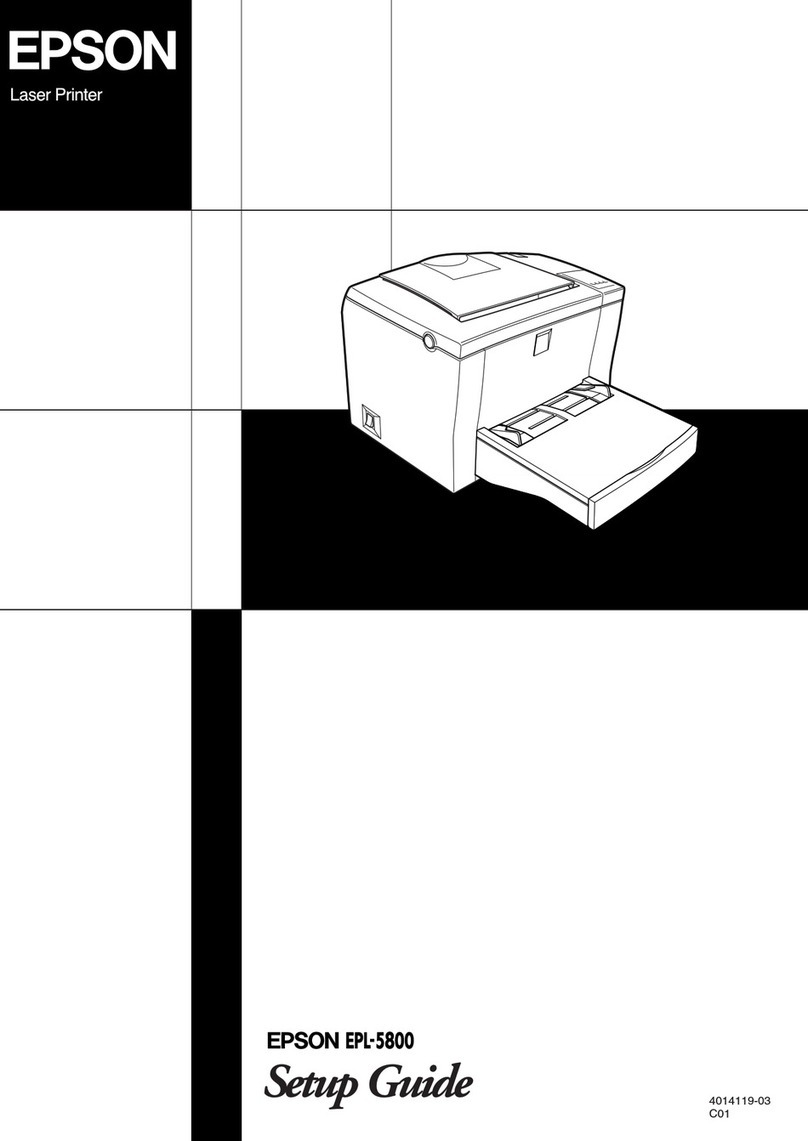 Epson EPL-5800 User manual