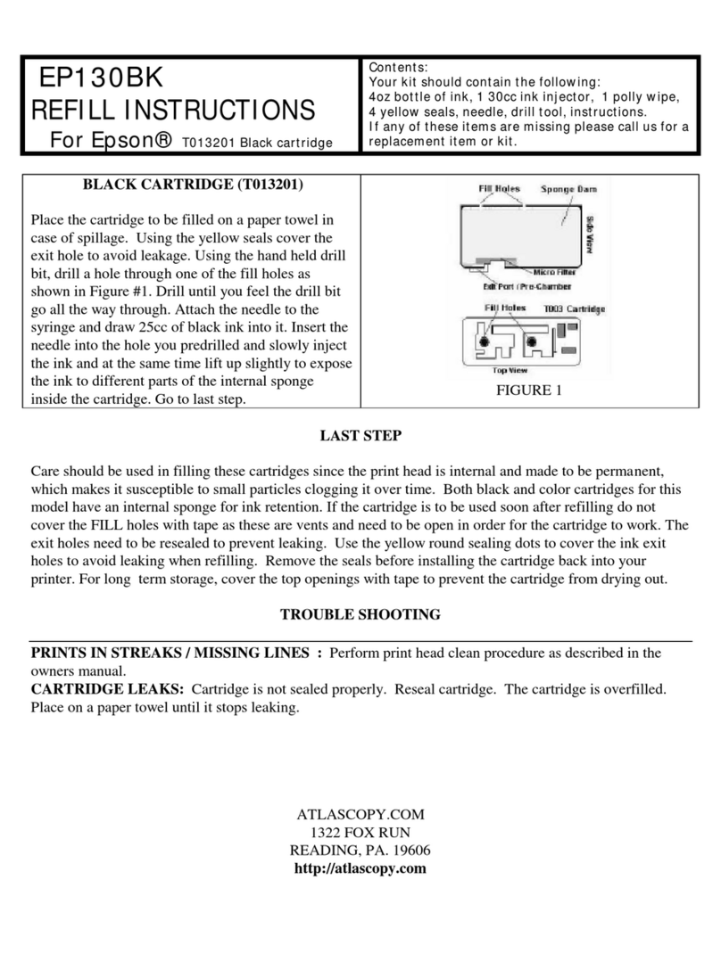 Epson EP130BK Refill Intructions