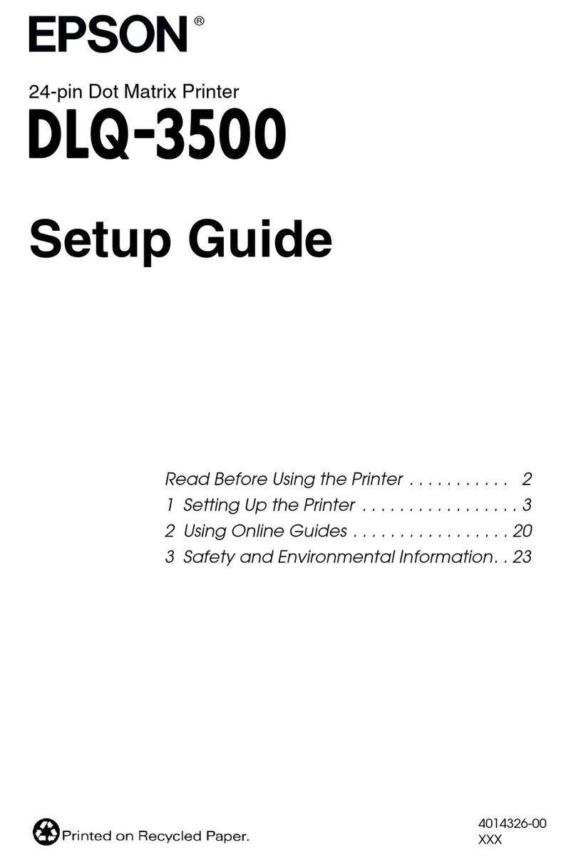 Epson DLQ-3500 User manual