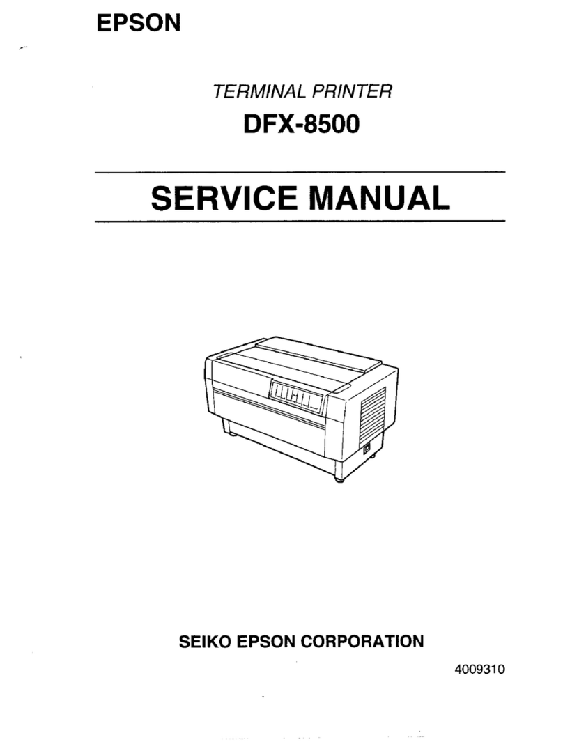 Epson DFX-8500 - Impact Printer User manual