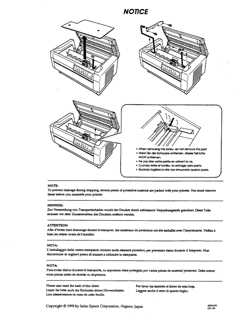 Epson DFX-5000+ User manual