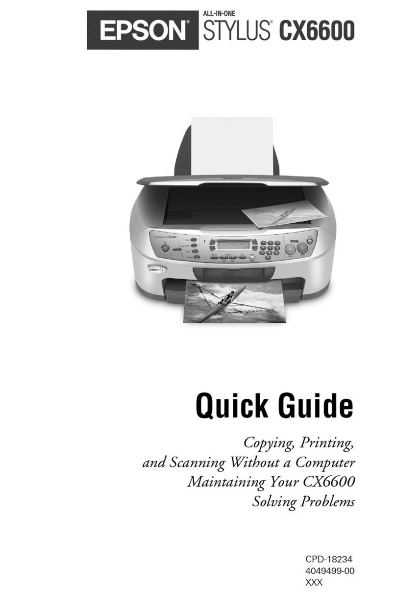 Epson CX6600 - Stylus Photo Printer User manual