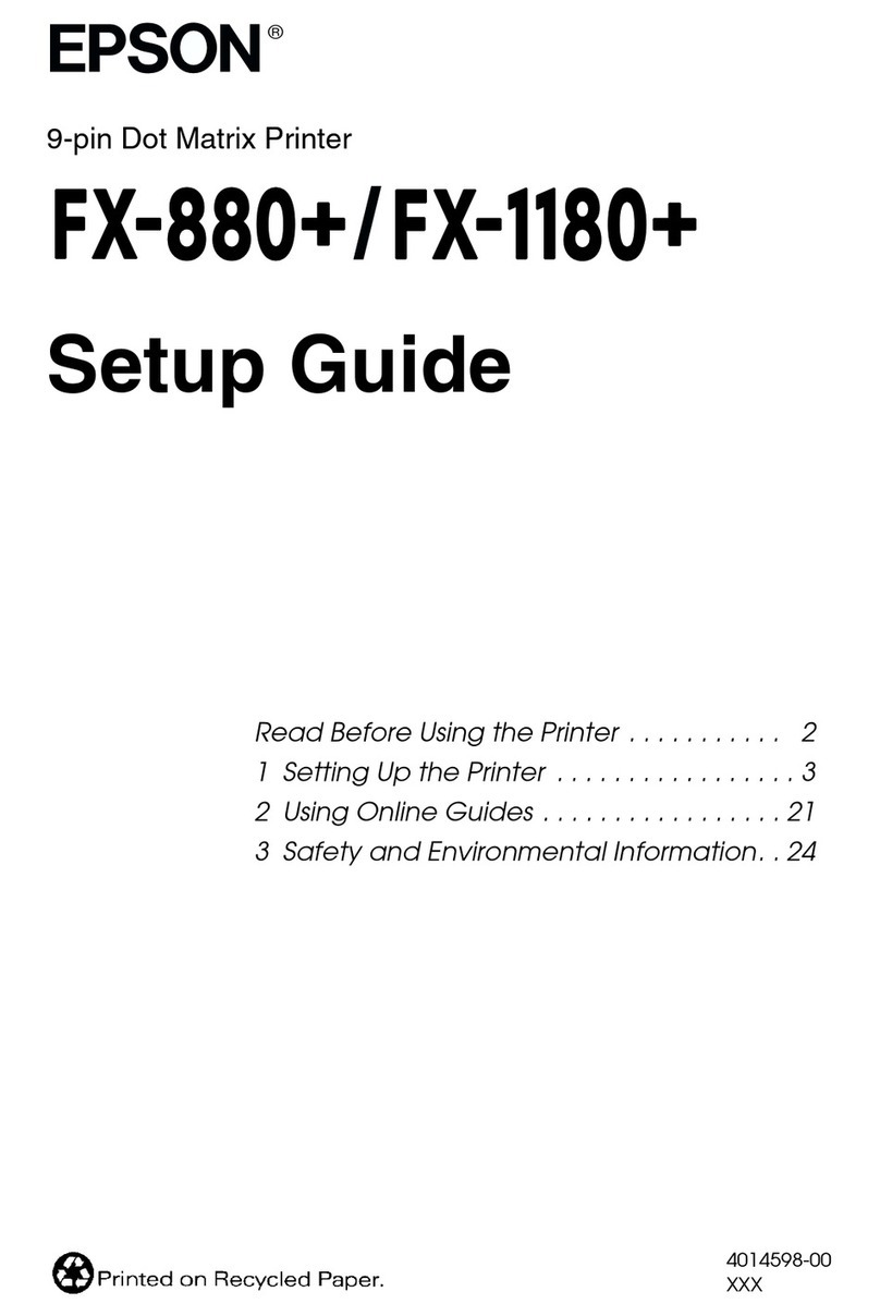 Epson FX-880+ User manual
