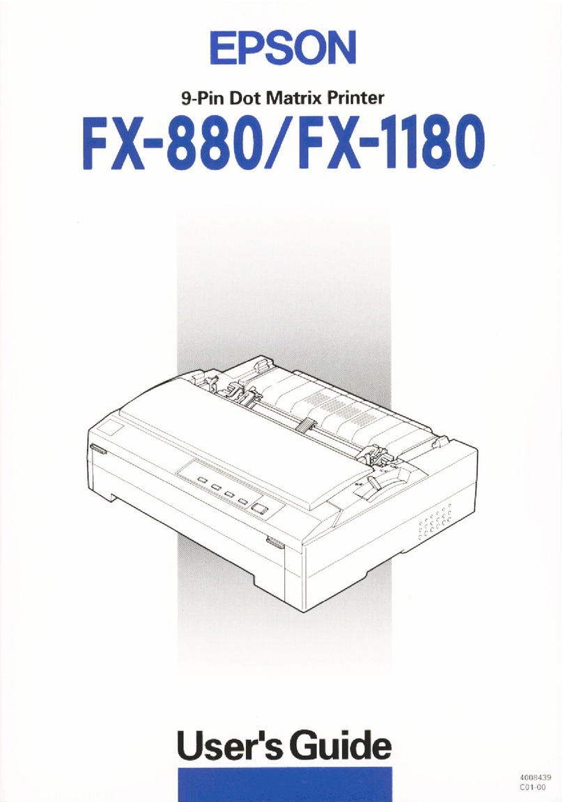 Epson FX-1180 - Impact Printer User manual