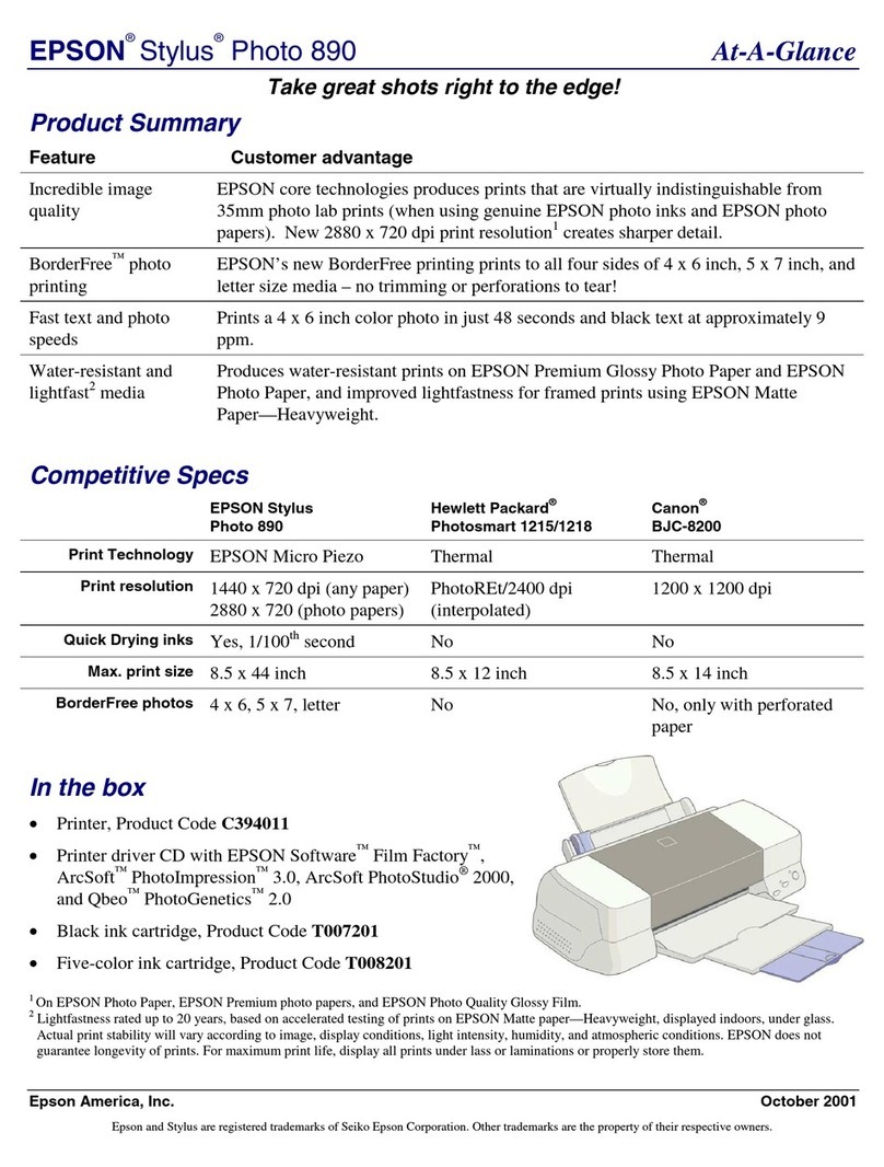 Epson FX 890 User manual