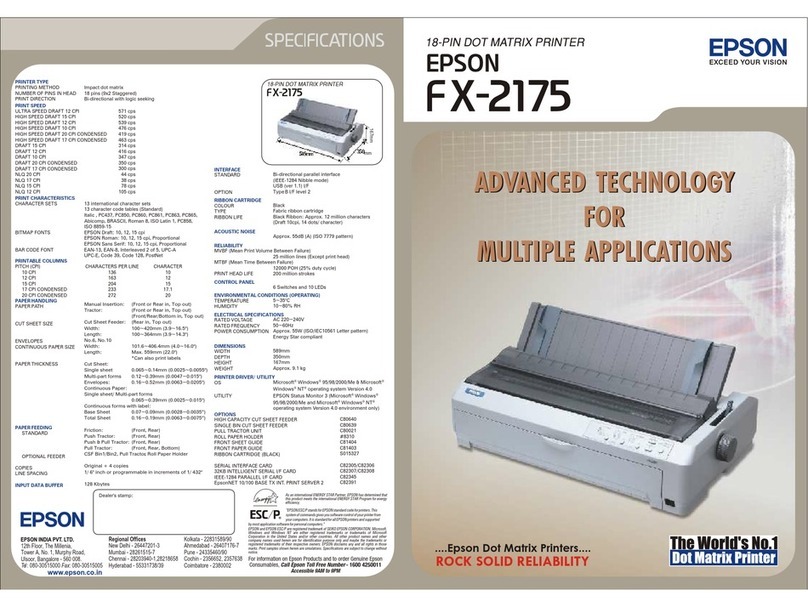Epson FX-2175 User manual