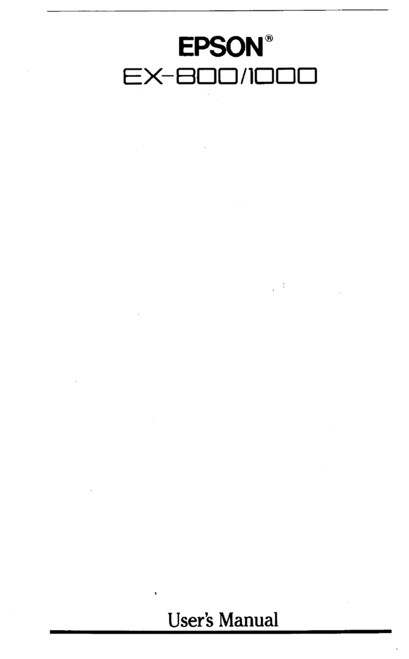 Epson EX-1000 User manual