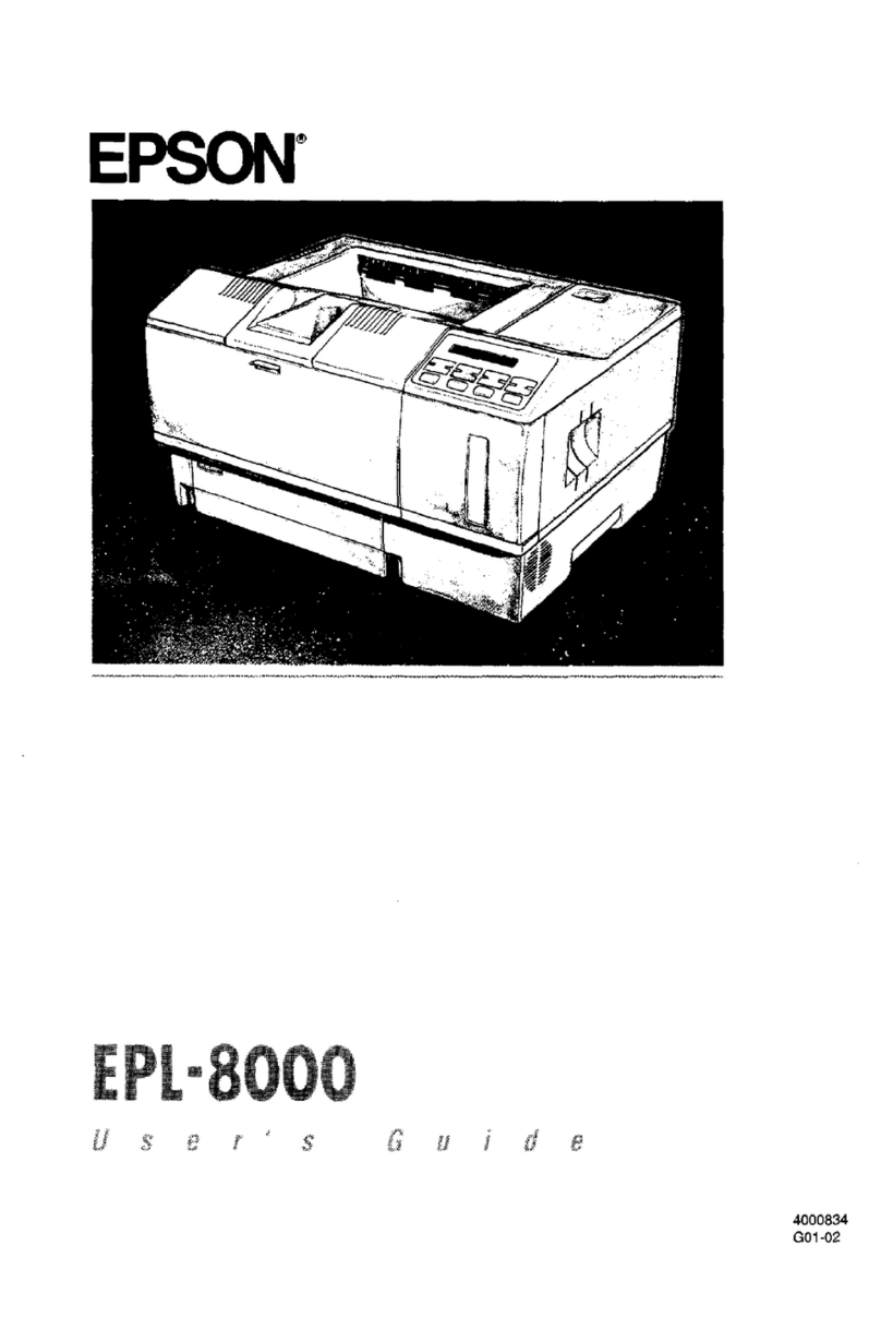 Epson EPL-8000 User manual
