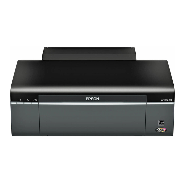 Epson 50 - Artisan 50 - Printer User manual