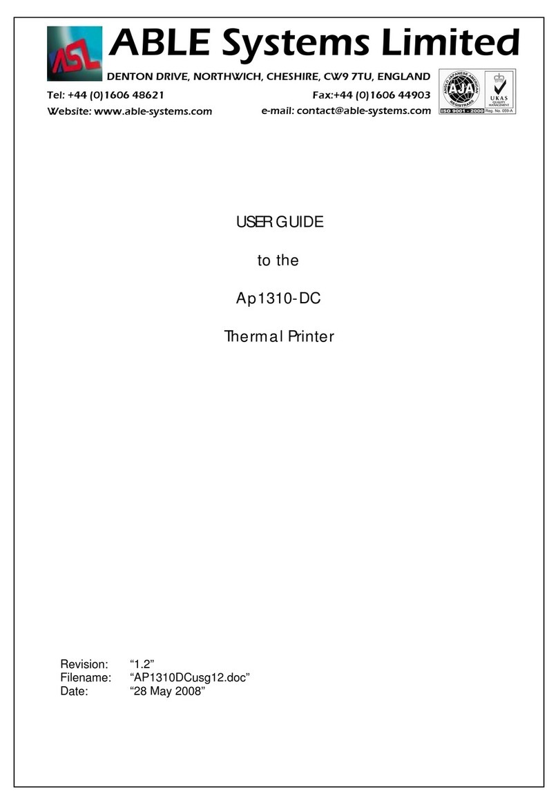 ABLE Systems Ap1310-DC User manual