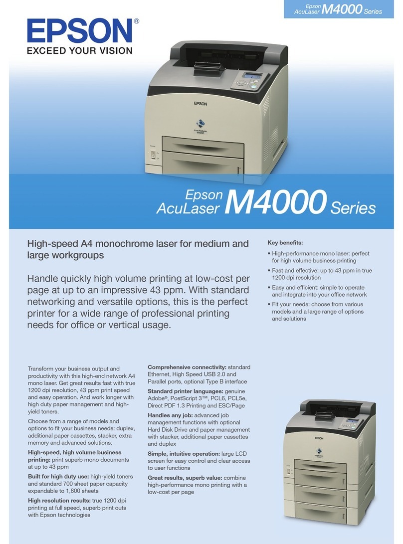 Epson AcuLaser M4000 Series User manual