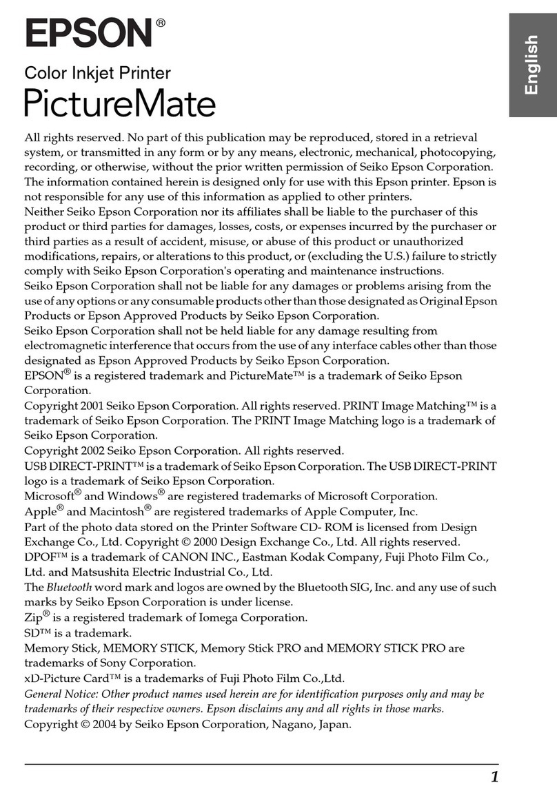 Epson A251B User manual