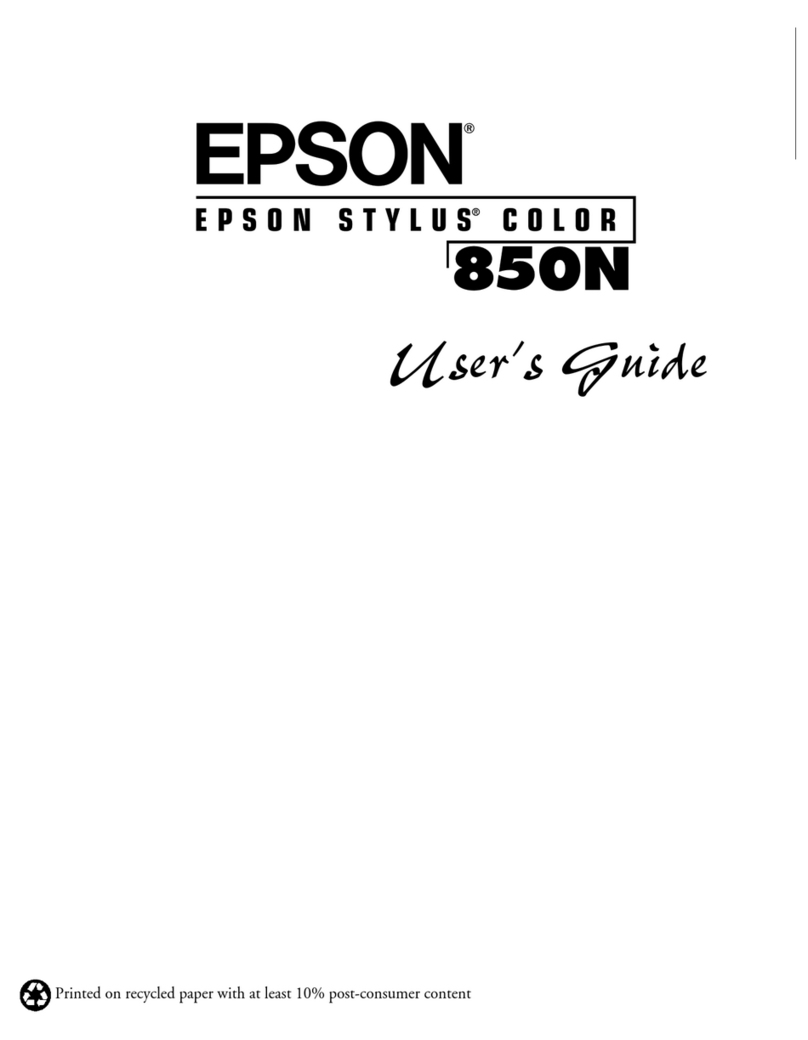 Epson 850N User manual