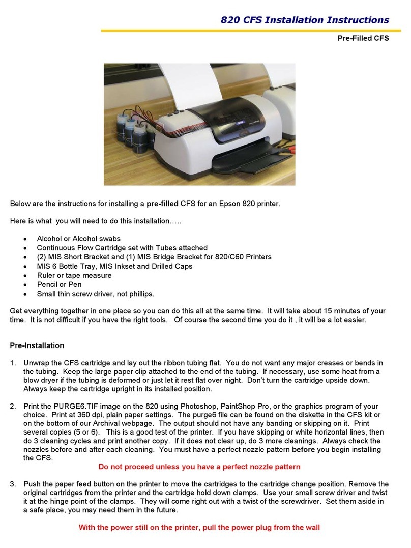 Epson Stylus Photo 820 User manual