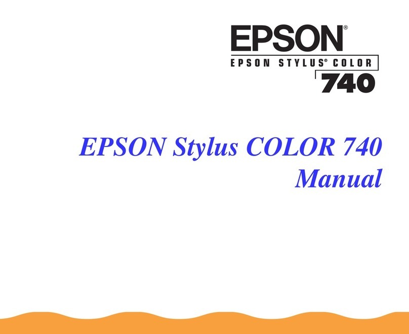 Epson 740 Series User manual