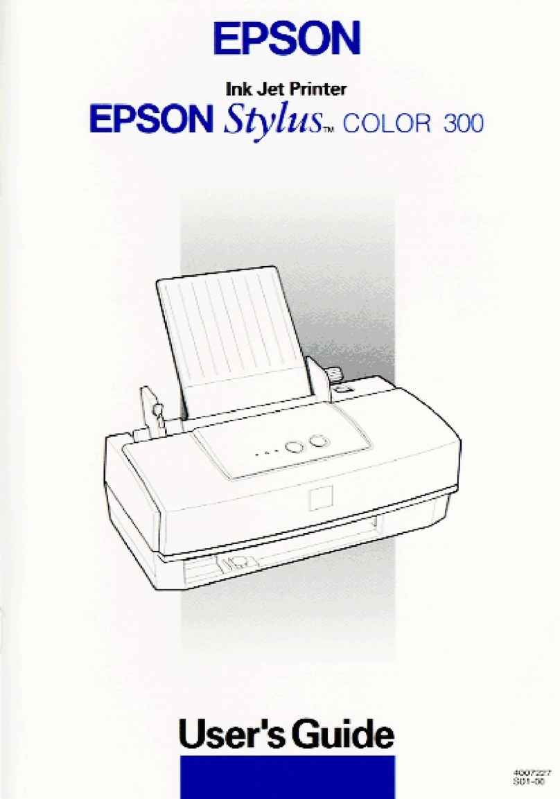 Epson Stylus Color 300 User manual