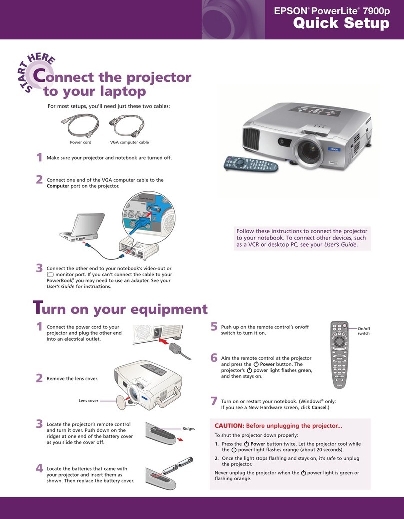 Epson 7900p - PowerLite XGA LCD Projector Specification sheet