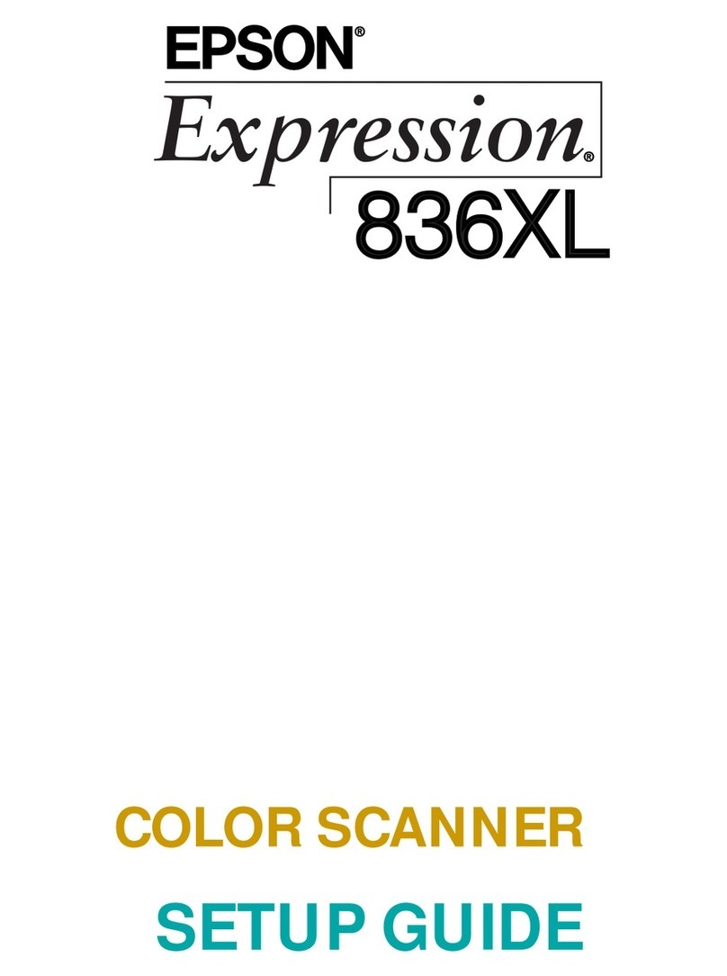 Epson 836XL - Expression - Flatbed Scanner User manual