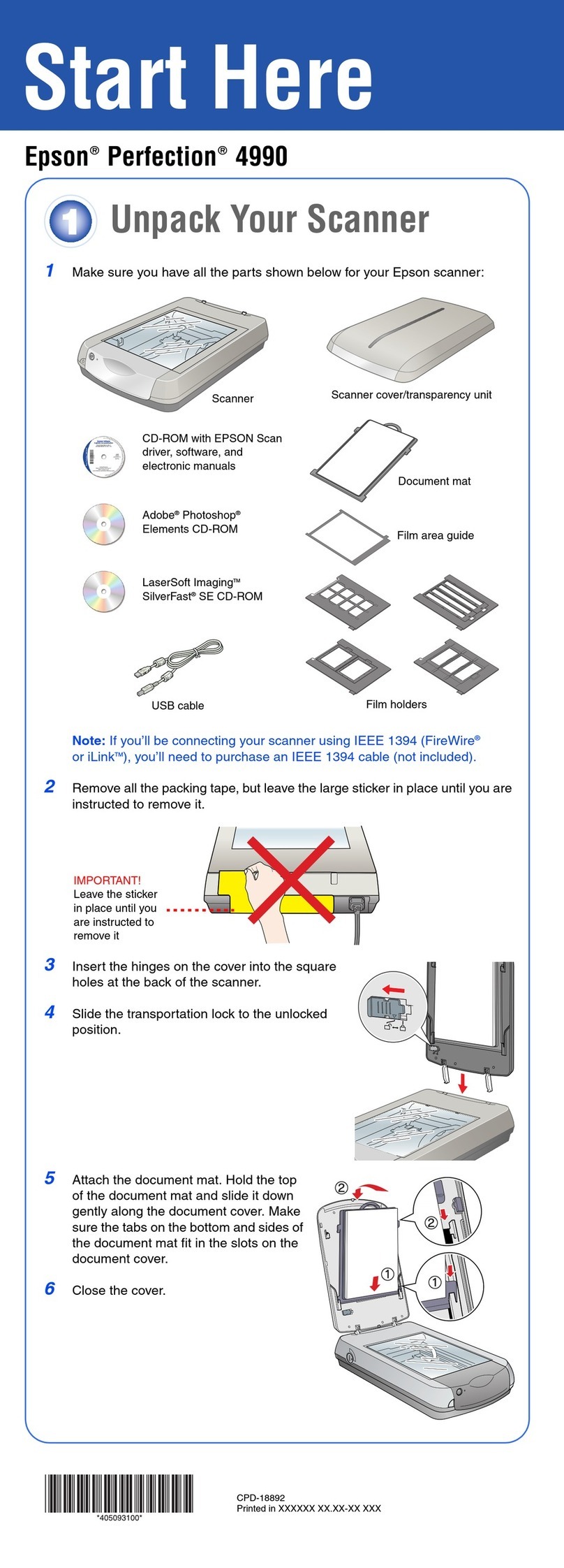 Epson Perfection 4990 User manual