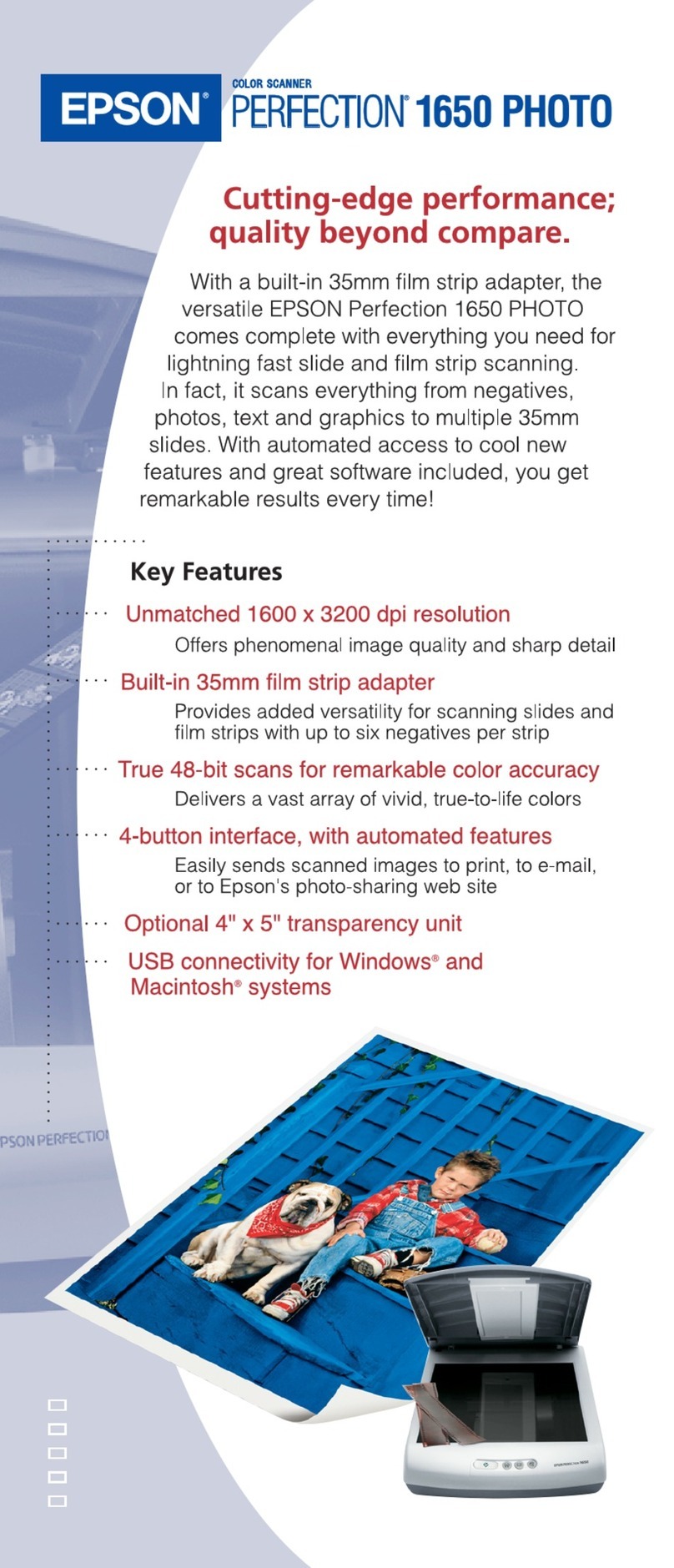 Epson PERFECTION 1650 User manual
