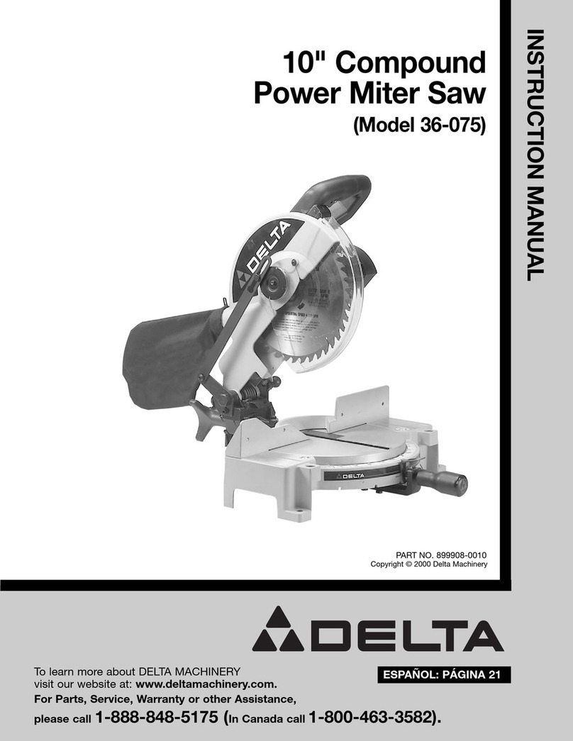Delta 36-075 User manual Delta 36-075 User manual