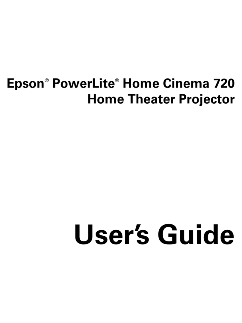 Epson PowerLite 720 User manual