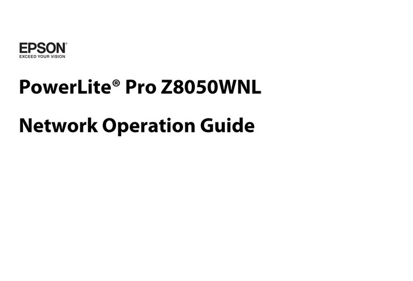 Epson PowerLite Pro Z8050WNL User manual