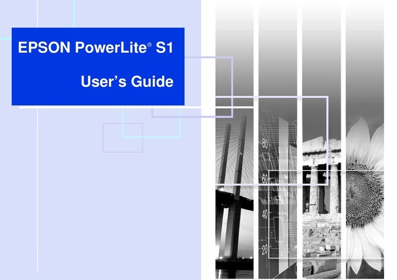 Epson PowerLite S1 User manual