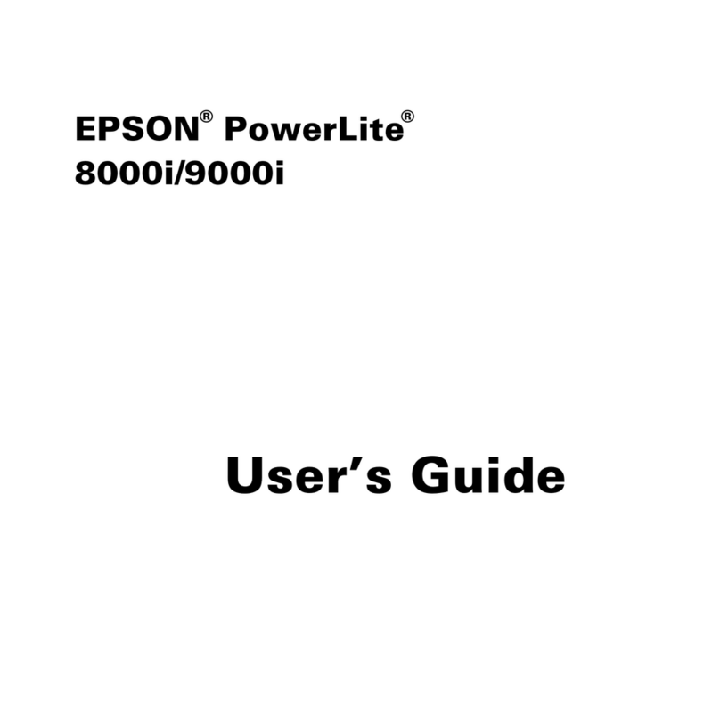 Epson PowerLite 8000i User manual